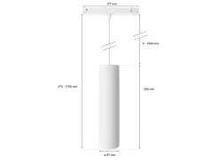 Philips Hue Cylindryczna oprawa wisząca Perifo* Oświetlenie Szynowe