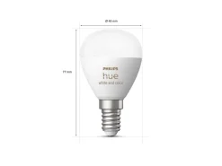 Philips Hue Inteligentna żarówka E14 kulka (2 szt.)* Żarówki