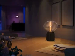 Philips Hue Lightguide Elipsa + kopułowa lampa stołowa (Czarna)* Zestawy|Lampy Stołowe