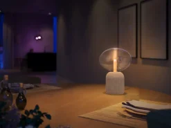 Philips Hue Lightguide Elipsa + Kopułowa lampa stołowa (Piaskowa)* Zestawy|Lampy Stołowe