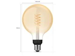 Philips Hue 1-pack G125 E27 Filament Globe* Żarówki