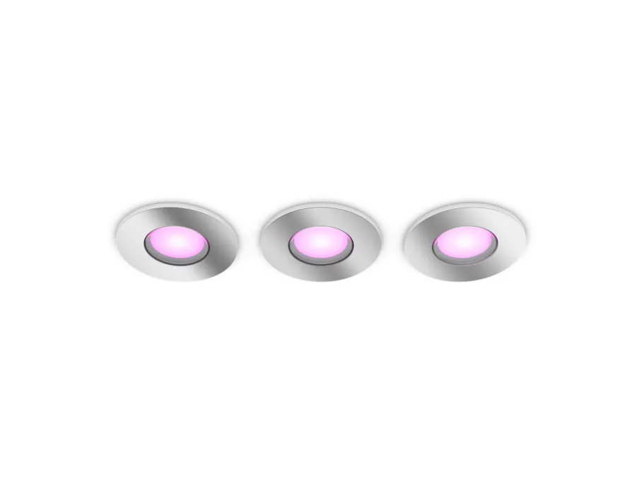 Philips Hue Reflektor łazienkowy wpuszczany Xamento, 3 szt.* Lampy Wpuszczane