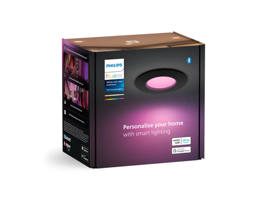 Philips Hue Wąska oprawa podtynkowa 90 mm* Lampy Wpuszczane